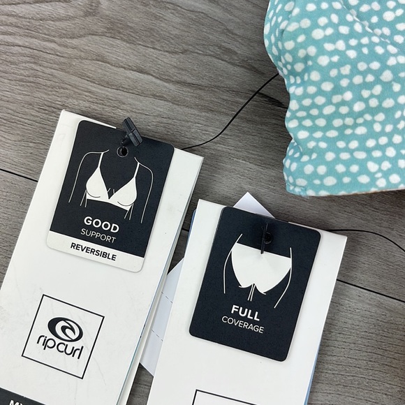 ☀️RIP CURL☀️ LA BONITA REVERSIBLE  CROP SURF ECO FULL PANT BIKINI SET - Picture 14 of 14